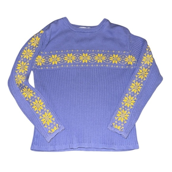 Sweaters - Vintage Blue and Yellow Sweater